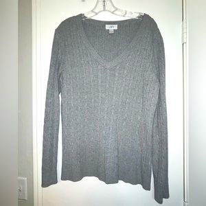 LOFT grey sweater